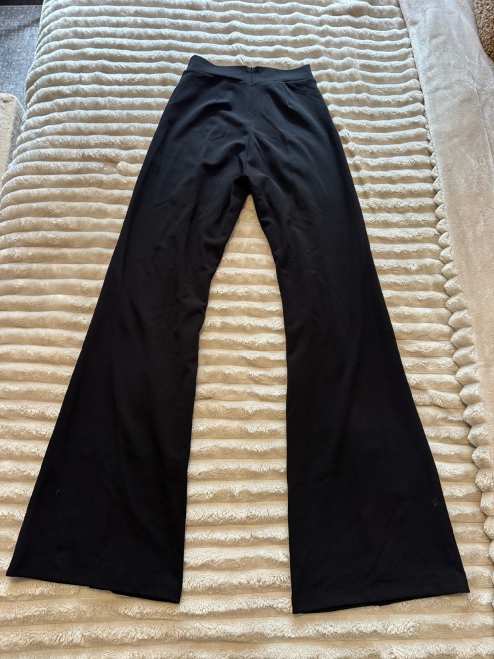 Fashion Nova High-Waist Black Tailored Flare Pants - Picture 3 of 3